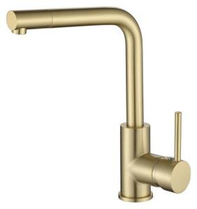Rubinetto da cucina Ausmann Lavea in oro PVD con bocca girevole 1208957133