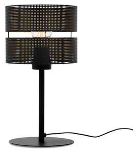 Lampada da tavolo con doppio paralume ZIMBO nero e oro, 1xE27x15W, metallo, dimensioni: 37x20x20 cm, IP20, Kaja