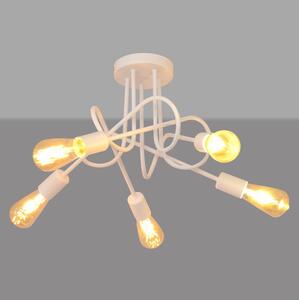 Lampadario a soffitto per bambini OXFORD 5xE27/15W/230V bianco