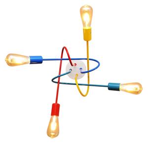 Lampadario LED da soffitto per bambini OXFORD 4xE27/10W/230V