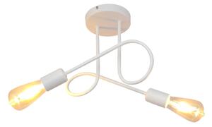 Lampadario a soffitto per bambini OXFORD 2xE27/15W/230V bianco