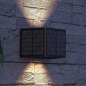 Calex Applique da esterni LED Caserta, up/down, nero Caserta, Nero, Plastica, Moderno, Lampada solare da esterni