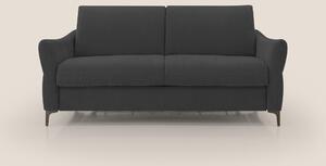 Dalia divano letto con materasso H18 cm e piedi alti in raffinato tess