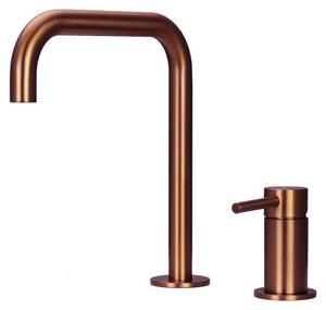 Pure.Sink Luxion Rubinetto da cucina in rame a 2 fori con bocca a U PLX2HU-62