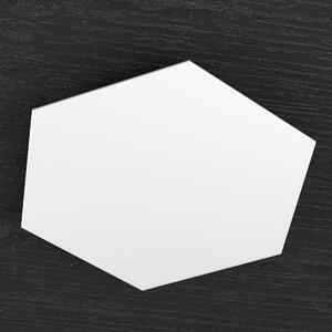 Plafoniera Moderna Decorativa Hexagon Metallo Bianco