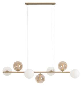 Lampada a sospensione LEMO beige 7xG9x15W in metallo, dimensioni: 100x91x28 cm, IP20, Kaja