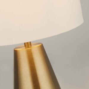 Searchlight Lampada da tavolo Laynie, Crema / Ambra, Soggiorno / Sala da pranzo, Tessuto / Stoffa / Seta, Moderno, Lampada da tavolo