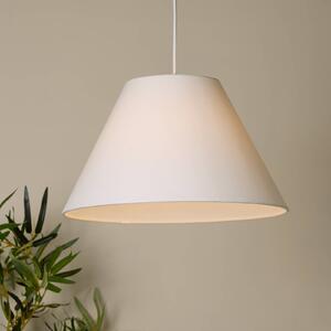 Searchlight Lampada a sospensione Lyta, dimmerabile, Bianco / Opale, Soggiorno / Sala da pranzo, Tessuto / Stoffa / Seta, Scandinavo, Lampada a sospensione