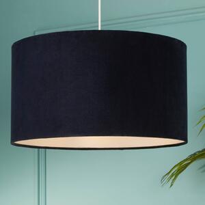 Searchlight Lampada a sospensione Mersana, dimmerabile, Blu, Soggiorno / Sala da pranzo, Tessuto / Stoffa / Seta, Scandinavo, Lampada a sospensione