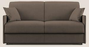 Evans Divano letto in morbido tessuto impermeabile T02 marrone