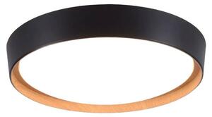 Plafoniera LED, dimmerabile, nera, D 40 cm