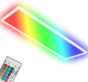 Briloner Leuchten ? Lampada da soffitto ultrapiatta RGBW, lampada da soffitto a LED con retroilluminazione, bianco neutro, pannello LED, cambio colore, dimmerabile, telecomando, bianco