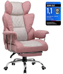 Sedia da gioco GTPLAYER, sedia da gioco, sedia da ufficio ergonomica con poggiapiedi, supporto lombare regolabile e cuscino per la testa, sedia da gioco imbottita, poltrona da gioco
