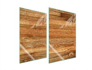 Piastre copripiano cottura 2 pezzi 35x52 Vetroceramica copripiano cottura vetro tagliere legno marrone