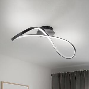 Plafoniera a LED Infinity Milagro Lighting, Nero, Soggiorno / Sala da pranzo, Metallo, Moderno, Plafoniera LED