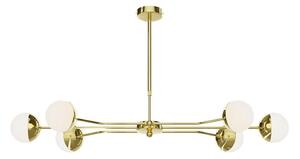 Jupiter 1980 - Lampadario a sospensione con supporto rigido TRENTO 6xG9/10W/230V oro