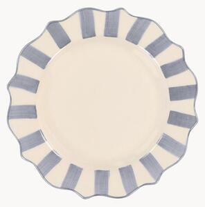 Piatto da colazione dipinto a mano Lilac Scalloped