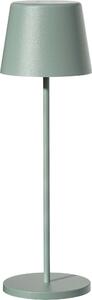 KELLY OLIVE Lampada da tavolo a batteria dimmerabile a LED bianchi in alluminio verde H38cm