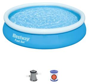 Piscina autoportante con anello fast set tonda 366x76 cm Bestway 57274