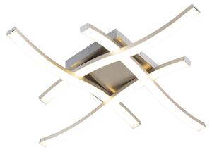 Plafoniera quadrata design acciaio LED - ONDA