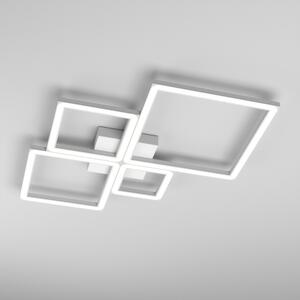 Plafoniera Moderna Quadrata Four Squares Alluminio Bianco Led 71W