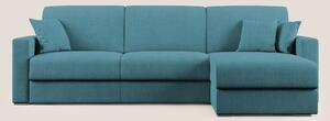 Best Divano letto angolare in tessuto impermeabile T02 azzurro