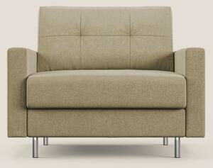 Megan poltrona letto in microfibra smacchiabile T11 beige