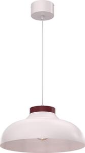 Lampadario sospeso su cavo BASCA 1xE27/15W/230V crema/bordeaux