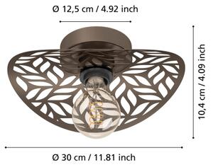 Eglo 44125 - Applique SWABY 1xE27/60W/230V bronzo