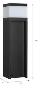 Lampada da esterno VESPER 1xG9/5W/230V IP54 30 cm nera