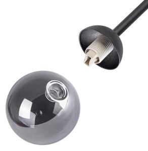Lampadario a montaggio superficiale OBSIDIAN 6xG9/10W/230V nero/grigio fumé