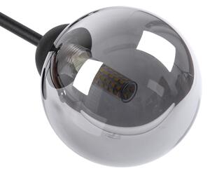 Lampadario a montaggio superficiale OBSIDIAN 6xG9/10W/230V nero/grigio fumé