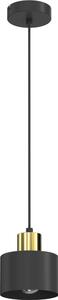 Lampada a sospensione con cavo PARKLA 1xE27/15W/230V nera