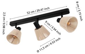 Eglo 44141 - Faretto SEAGARD 3xE14/40W/230V beige/nero