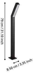 Eglo 900993 - Lampada da esterno LED UGENTO, 2x LED/4,5 W/230 V, IP44, nera