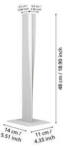 Eglo 901834 - Lampada da tavolo dimmerabile LED RGBW BOLOGNANO-Z LED/9W/230V grigia