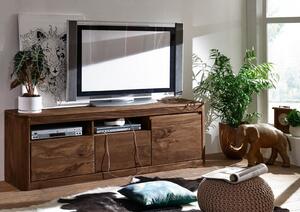 Mobile TV in legno di Shesham / Acacia 178x40x58 smoked cherry tinto TORONTO #120