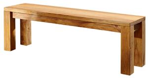 NATURE BROWN #101 Panca in legno di sheesham - oliato / marrone 140x35x45
