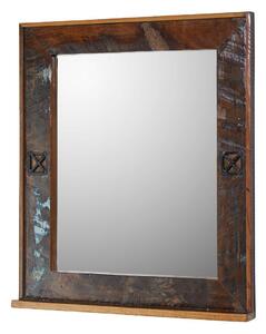 Specchio in legno di Legno riciclato 68x8x79 multicolore laccato NATURE OF SPIRIT #104
