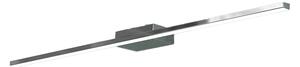 Applique Moderna Line Metallo Cromo Diffusore Acrilico Bianco Led 11,2W Nat 70Cm