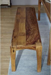 Panca in legno sheesham - laccato / marrone 148x40x45 ANCONA #0107