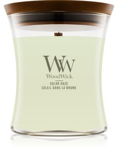 Woodwick Solar Haze candela profumata con stoppino in legno 275 g