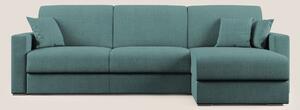 Best Divano letto angolare in tessuto impermeabile T02 petrolio