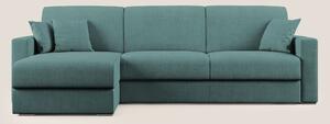 Best Divano letto angolare in tessuto impermeabile T02 petrolio