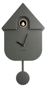 Orologio da parete verde , 21,5 x 41,5 cm Modern Cuckoo - Karlsson