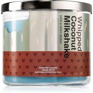 Bath & Body Works Whipped Coconut Milkshake candela profumata 411 g