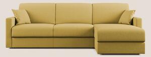 Chris Divano letto angolare 5 posti in tessuto impermeabile T13 giallo