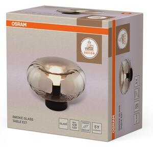 Osram - Lampada da tavolo DECOR SMOKE 1xE27/12W/230V nera/grigio fumé