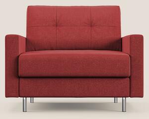 Megan poltrona letto in microfibra smacchiabile T11 rosso