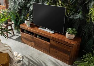 Mobile TV in legno di Shesham / Acacia 178x40x58 Noce cerato TORONTO #220